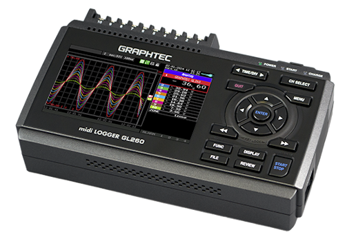 Graphtec introduceert de GL260 midi datalogger | Metesco